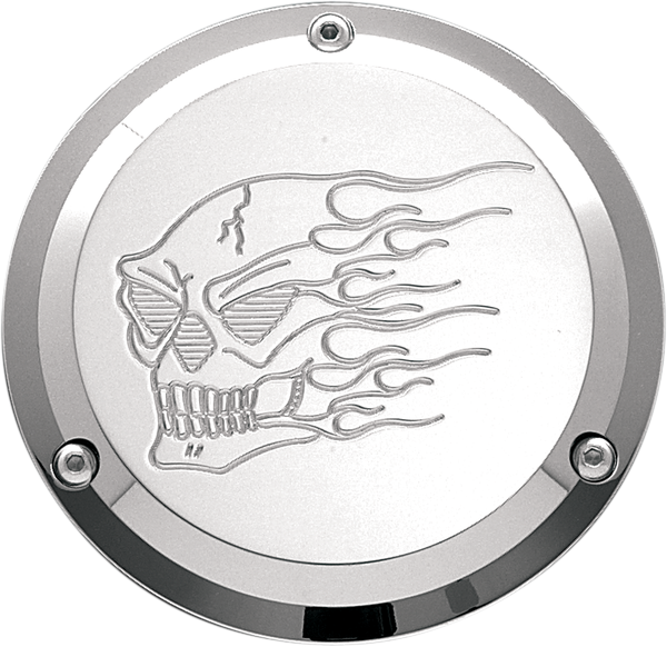 Chrome Billet Derby Cover Chrome, 1, nordicamoto.ro