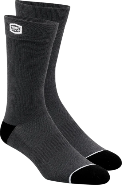 Sosete 100% Solid Gray L/XL, 1, nordicamoto.ro