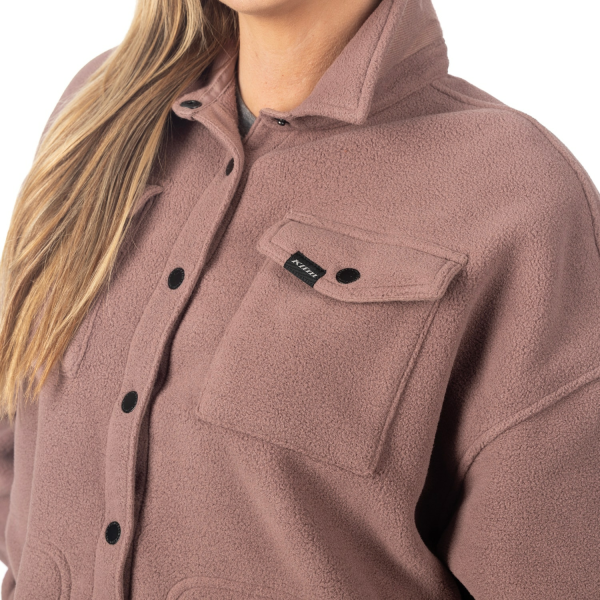 Geaca Dama tip  Cămașă  Klim Fleece Darby Canyon Papyrus, 6, nordicamoto.ro