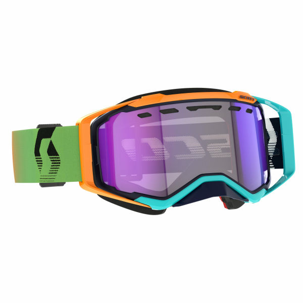 Scott Goggle Prospect Snow Cross LS blue/orange / light sensitive blue chrome, 1, nordicamoto.ro