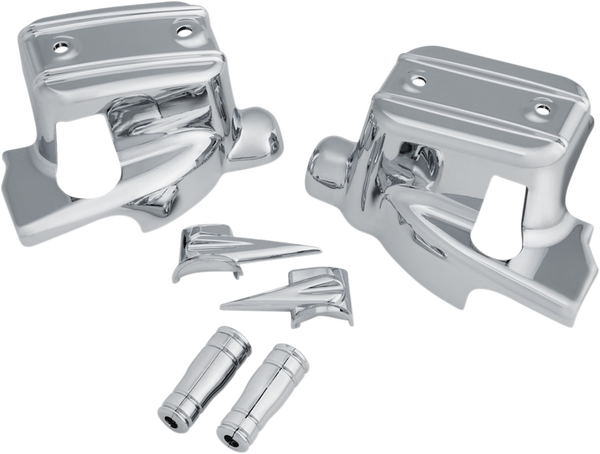 Handlebar Control Cover Kit Silver, 1, nordicamoto.ro
