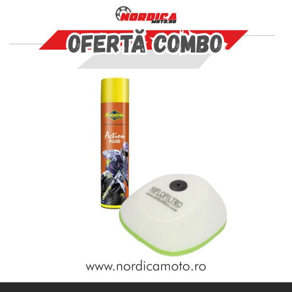 Putoline Action Fluid 600 ml-es légszűrő-spray készlet + KTM Hiflo Filtro légszűrő, 1, nordicamoto.ro