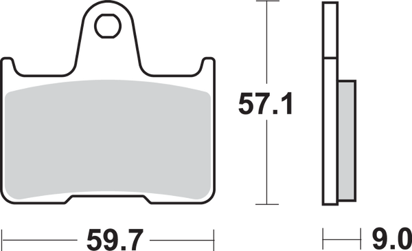Ls Street Excel Sintered Rear Brake Pads, 2, nordicamoto.ro