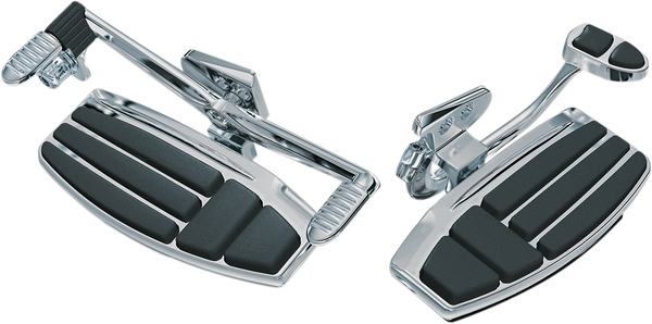 Floorboard Kit Black, Silver, 3, nordicamoto.ro