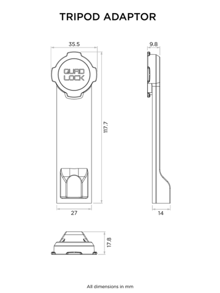 Quad Lock állványadapter (V3), 2, nordicamoto.ro