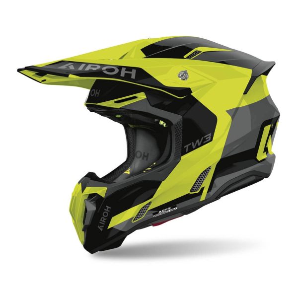 Airoh Twist 3 Fancy fényes sárga motokrossz sisak, 2, nordicamoto.ro