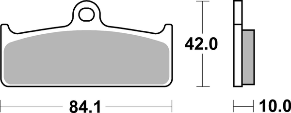 Ds Racing Dual Sintered Brake Pads, 2, nordicamoto.ro