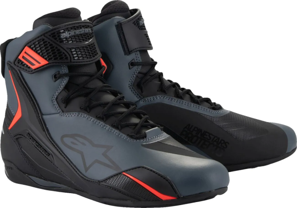 Alpinestars Faster-4 porvédő, fekete/szürke/piros, 7,5-es méret, 1, nordicamoto.ro