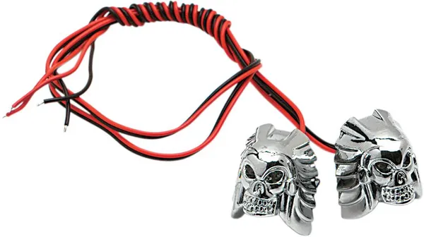 Rögzítőcsavarok a Skull LED rendszámtáblához, kék, 1, nordicamoto.ro