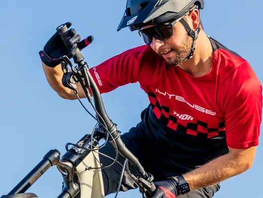 Tricou MTB Thor Intense Assist Chex Black/Red 2XL, 2, nordicamoto.ro