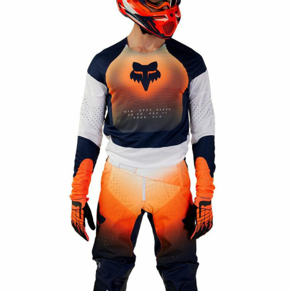 Tricou Moto Fox 360 Revise Navy/Portocaliu S, 3, nordicamoto.ro