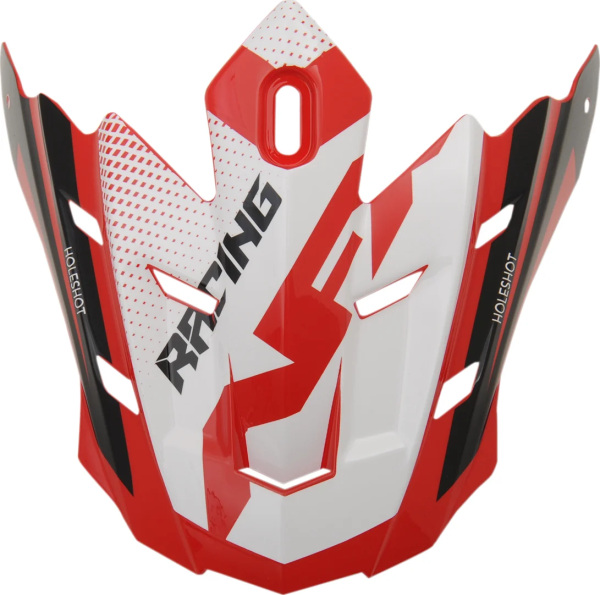 Fx-17 Holeshot Visor Peak Red/black/white Black, Red, White ONE SIZE, 1, nordicamoto.ro