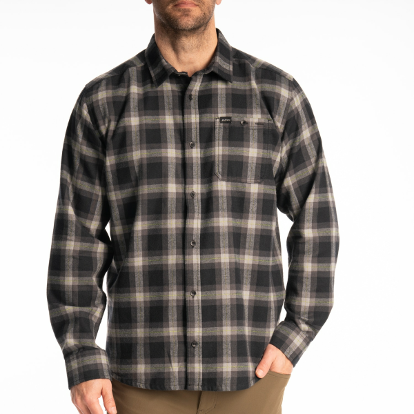 Cămașă flanel bărbați  Klim Alderson Midweight Black - Asphalt, 7, nordicamoto.ro