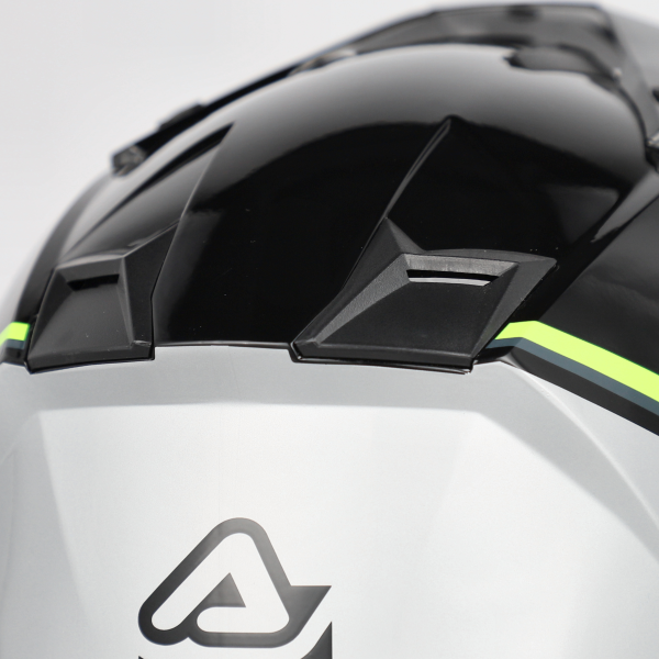 Acerbis Assault Graphic teljes arcú sisak, fekete/fluoreszkáló sárga, L-es méret, 4, nordicamoto.ro