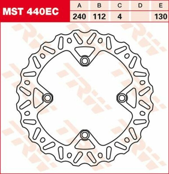 Ec Cross Design acél féklemez, 2, nordicamoto.ro