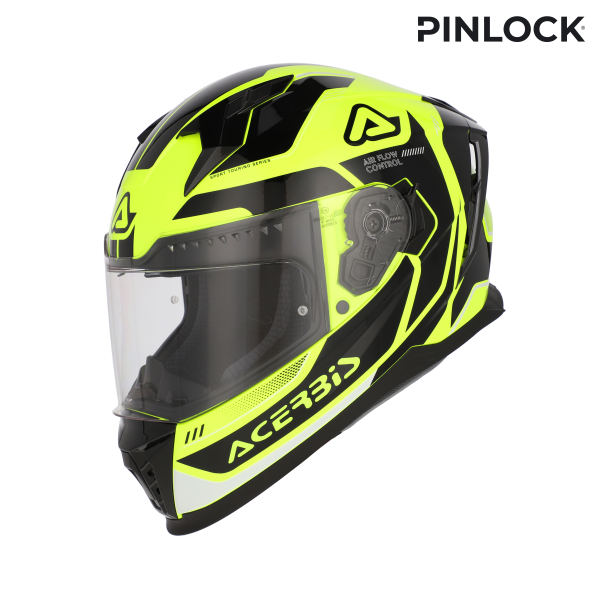 Acerbis X-way Graphic teljes arcú sisak, fluoreszkáló sárga/fekete, M-es méret, 13, nordicamoto.ro