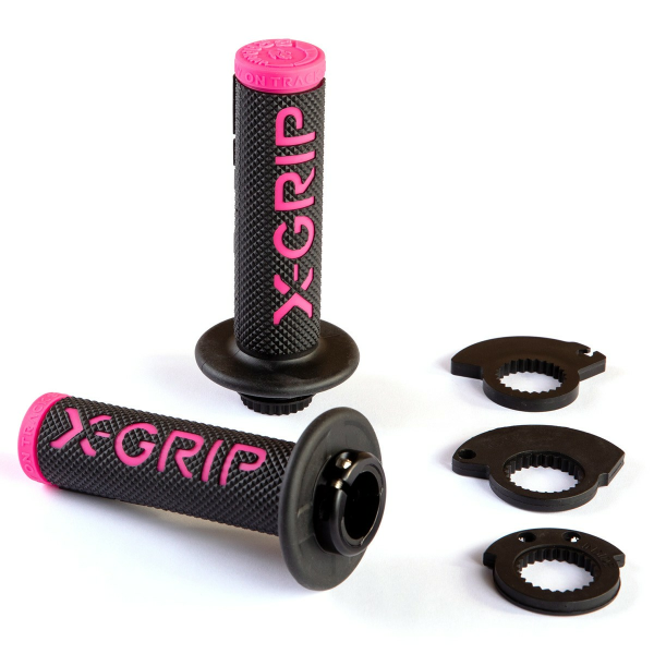 Mansoane Lock-On X-Grip rózsaszín markolatok, 1, nordicamoto.ro