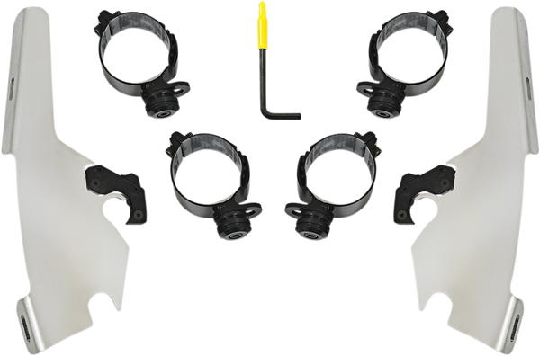 Batwing Fairing Trigger-lock Mounting Kit Silver, 1, nordicamoto.ro