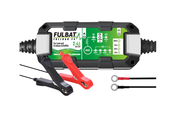 Fulbat F4 töltő – 6 V/12 V, 2–4 A, 4, nordicamoto.ro