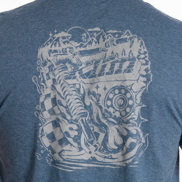 Tricou Klim Guts n' Glory Tri-blend Heathered Neptune - Monument, 6, nordicamoto.ro