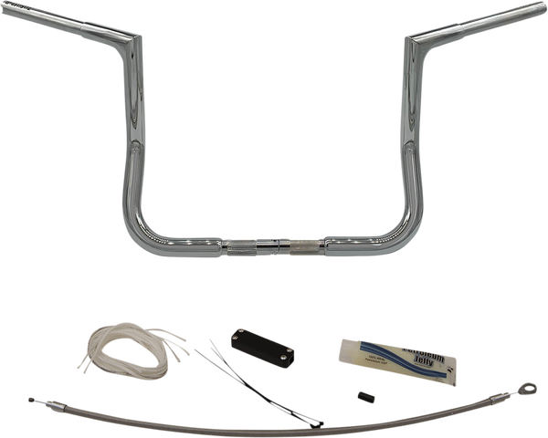 1-1/4(r) Ez Install Flat Top Handlebar Kit Silver, 1, nordicamoto.ro