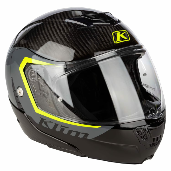 Cască Modulară Klim TK1200 Karbon ECE/DOT Gloss White, 34, nordicamoto.ro