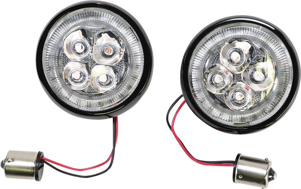 Fang® Signal Light Inserts Black, 2, nordicamoto.ro