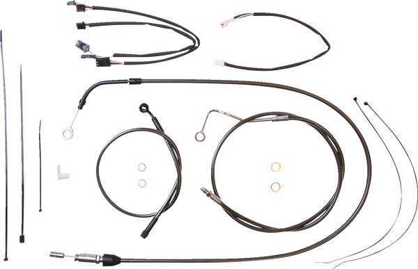Black Pearl Designer Handlebar Installation Kit Black, 1, nordicamoto.ro