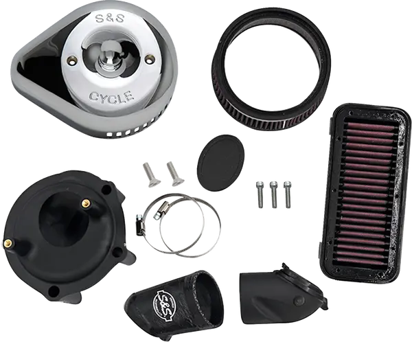 Stealth Air Cleaner Kit With Cover Silver, 1, nordicamoto.ro