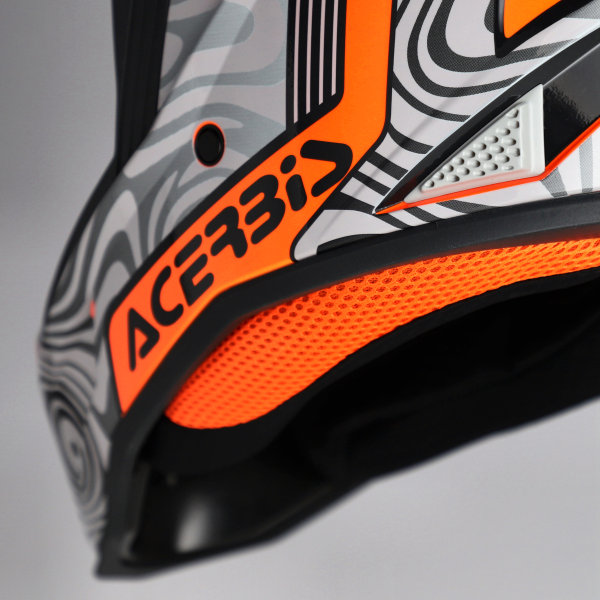 Acerbis Whoops Graphic sisak, szürke/narancssárga, XL, 5, nordicamoto.ro