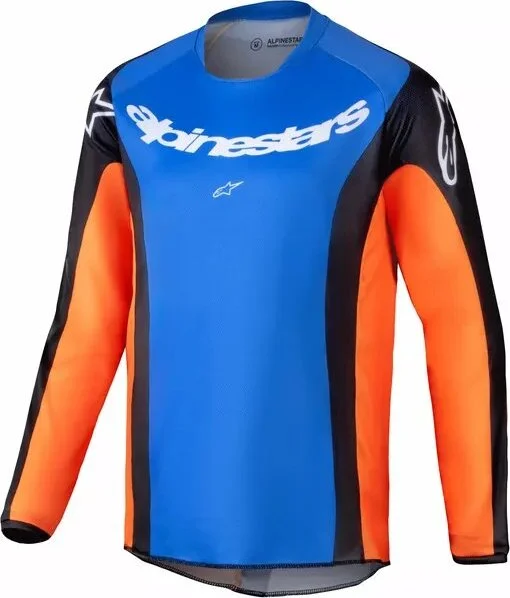 Tricou Copii Alpinestars Racer Melt Blue/Orange S, 1, nordicamoto.ro