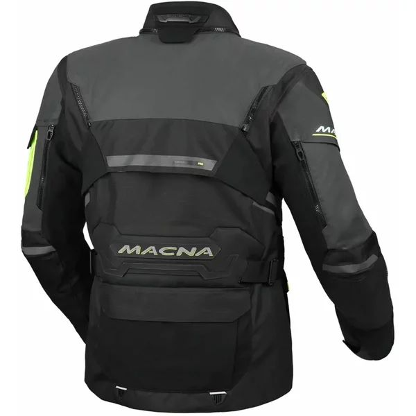 MACNA FLEXODUS Night Eye™ XXL vízálló textil túra-/kalanddzseki – Black Night Eye/fluoreszkáló sárga, 10, nordicamoto.ro