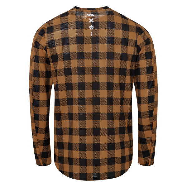 USWE Flannel Flame Bronze póló, M-es méret, 3, nordicamoto.ro