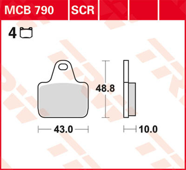 Scr Series Sindered Race Brake Pads, 1, nordicamoto.ro