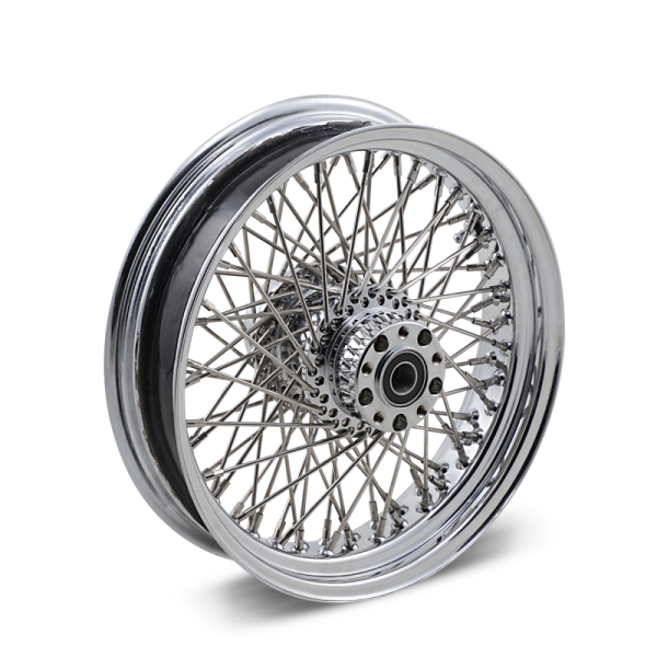 Rear Wheel 18x3.5 80-spoke Chrome Silver, 1, nordicamoto.ro