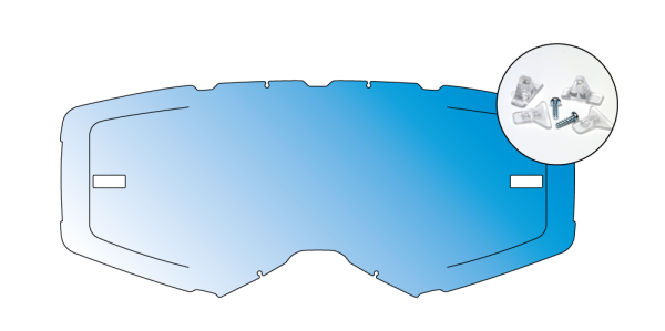 Airscreen Aero EX lencse – piros, 12, nordicamoto.ro