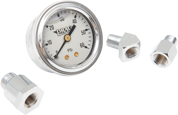 1-3/4(r) Deluxe Liquid-filled Oil Gauge Kit White, 1, nordicamoto.ro