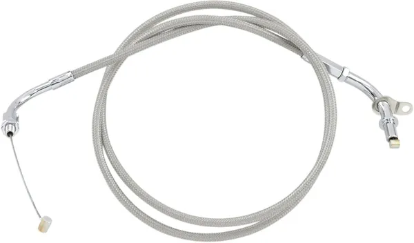 Armor Coat rozsdamentes acél fojtószelep-/alapjárati kábel cruiser motorkerékpárokhoz – Silver Standard modell, 1, nordicamoto.ro