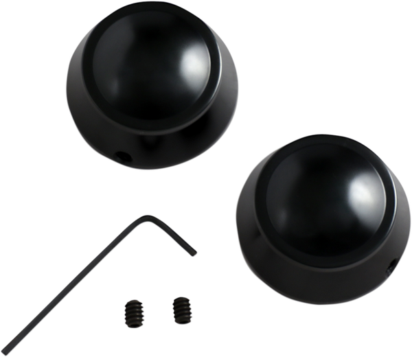 Swingarm Pivot Bolt Covers Black, 2, nordicamoto.ro