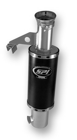 SPI 2008- Ski-doo 500ss/600 carb Carbon Fiber Muffler (black), 1, nordicamoto.ro