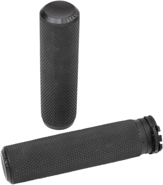 Fusion Knurled Grips Black, 2, nordicamoto.ro