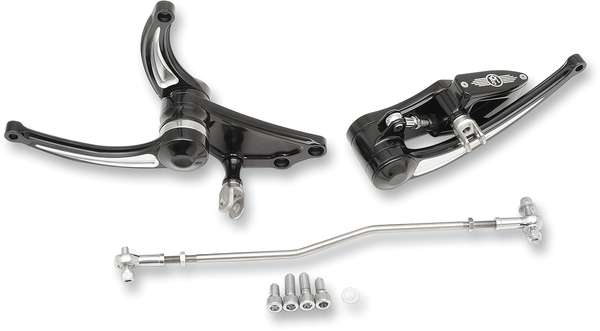 Contour Forward Controls Black, Silver Standard, 3, nordicamoto.ro