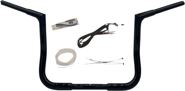 1-1/4(r) Ez Install Flat Top Handlebar Kit Black, 1, nordicamoto.ro