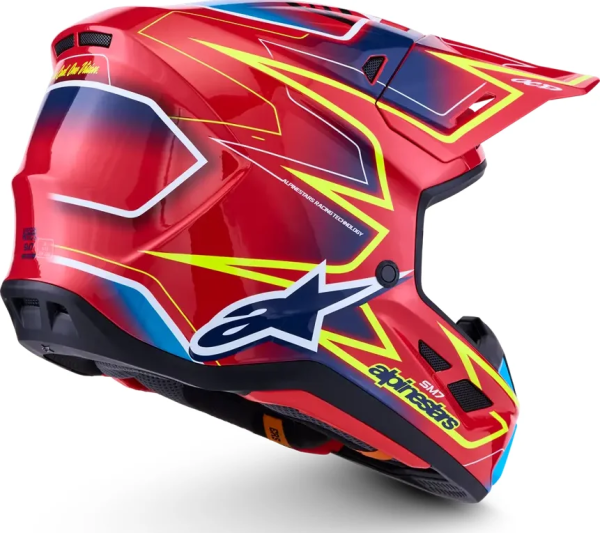 Alpinestars S-M7 öntött sisak, piros/sárga/kék, L-es méret, 7, nordicamoto.ro
