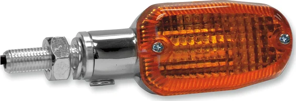 Oblong Aluminum Body Marker Lights Amber, 1, nordicamoto.ro