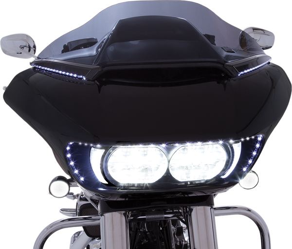 Horizon Led Lighted Windshield Trim Black, 3, nordicamoto.ro