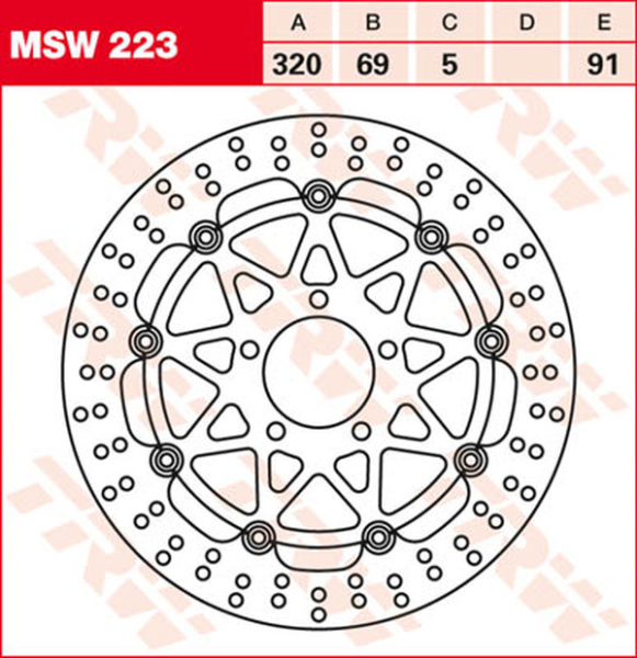 Round Floating Brake Rotor, 1, nordicamoto.ro