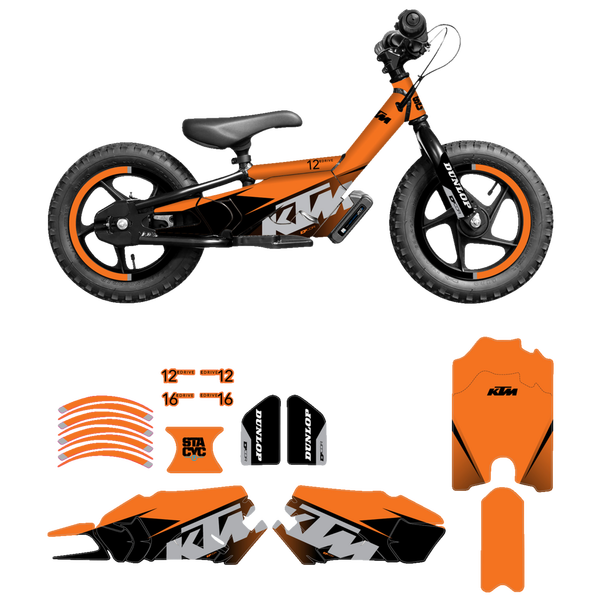 Stacyc Stability Cycle Graphics Kit Orange, 2, nordicamoto.ro