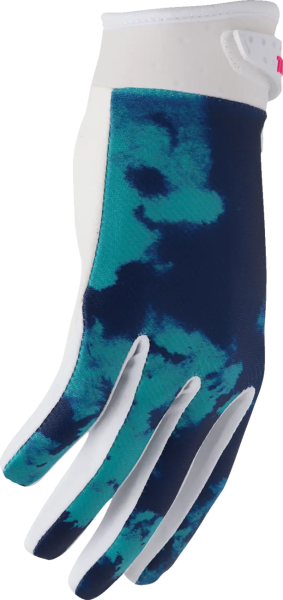 Thor Launchmode Bleach kesztyű, fehér/zöld/kék, S méret, 10, nordicamoto.ro