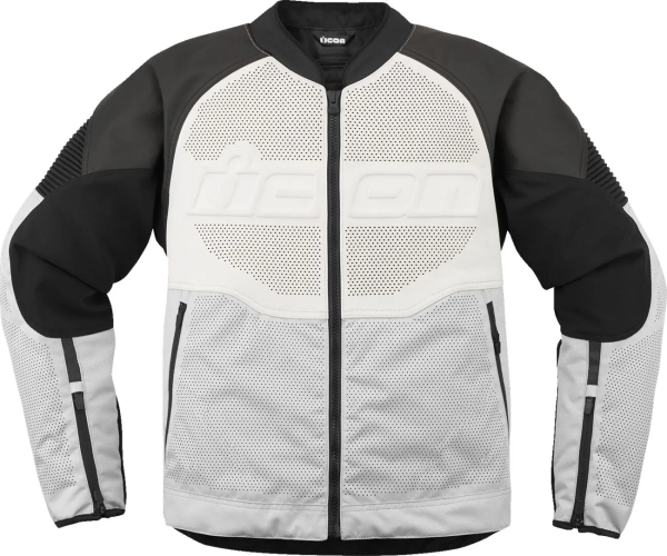 Geaca Piele Icon Overlord3 CE White 3XL, 1, nordicamoto.ro